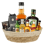 Cos cadou bauturi premium cu whisky și accesorii