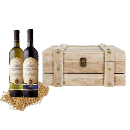 Cadou vinuri fine Segarcea cu cutie lemn premium