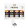 Set cadou cu miniaturi Carpathian Single Malt și cuburi inox - single malt românesc în format miniatură