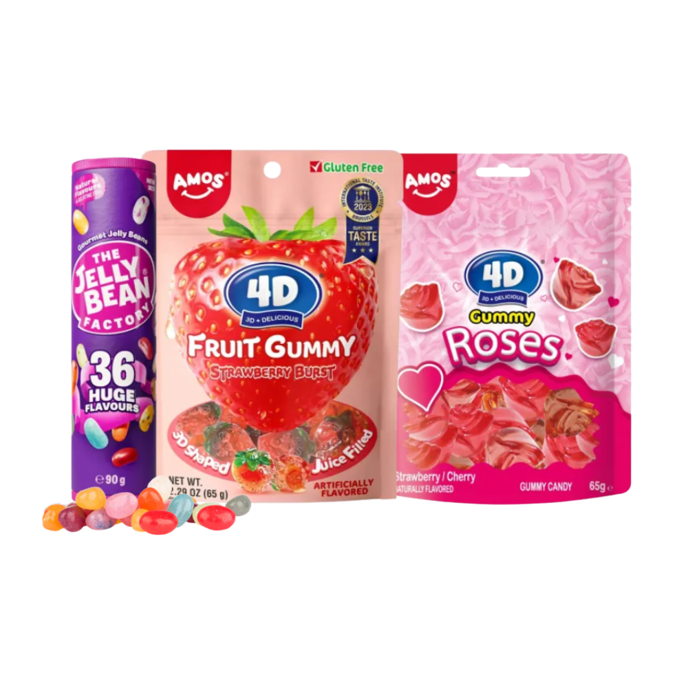 jeleuri 4d capsuni amos si jelly beans 36 arome set dulciuri copii