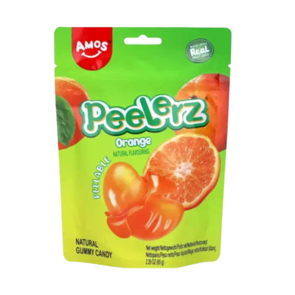 jeleuri portocale copii Amos peelable gummy orange