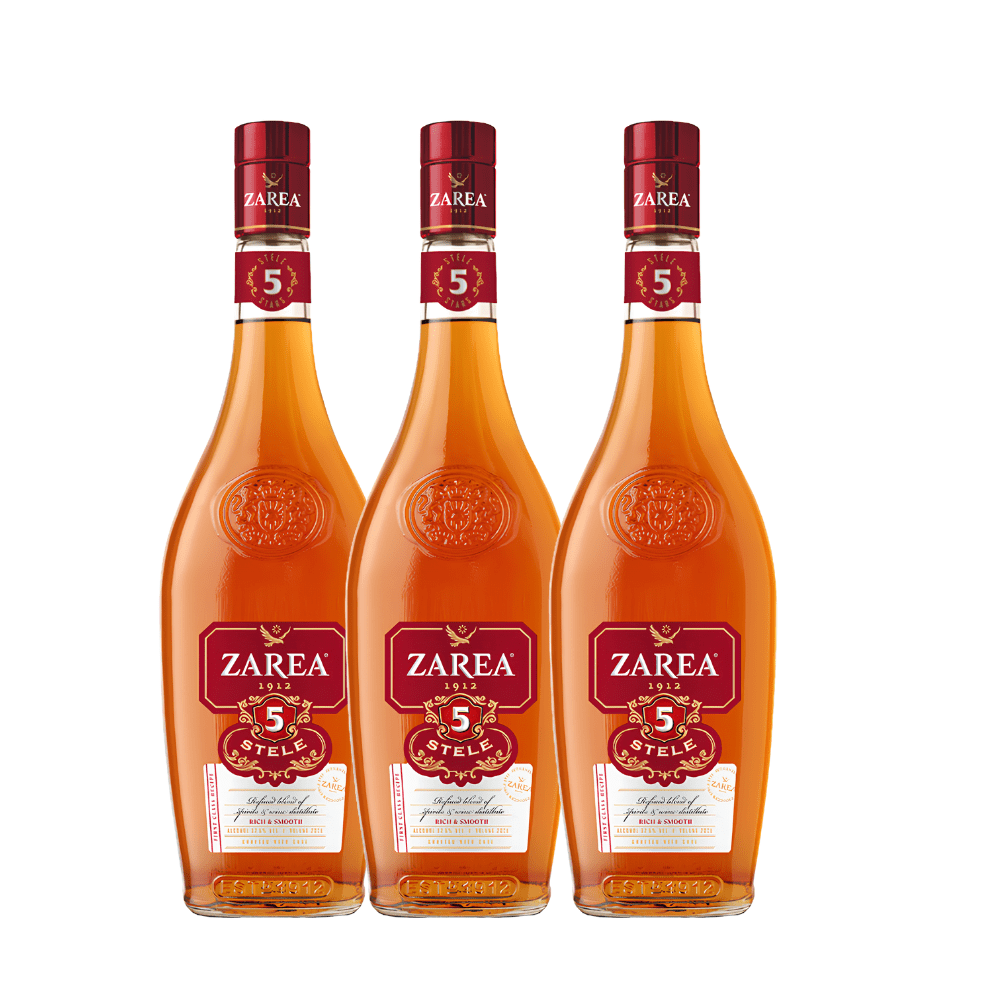 zarea 5 stele bautura spirtoasa 3 sticle 0.5l